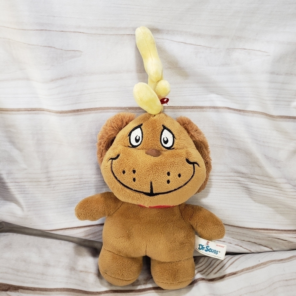 Aurora Dr Seuss Grinch Christmas Max Brown Dog Plush Stuffed Toy 9 Inch 2020